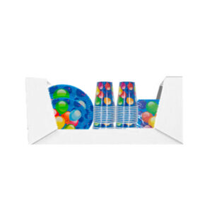 Conjunto vasos, platos y servilletas Fiesta Balloons