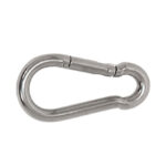 MOSQUETON MUELLE 5MM. INOX A316. 10 ud.