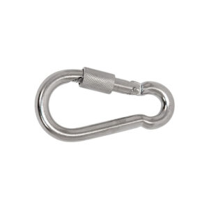 MOSQUETON MUELLE TUERCA 6MM. 10 unid.
