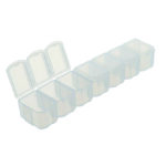 Caja pastillas desmontable 7 días blanco