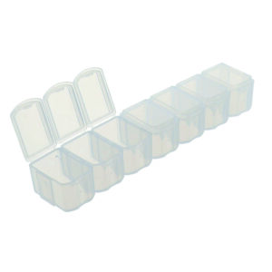 Caja de pastillas desmontable 7 días blanco