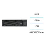 Teclado con cable USB UNICO Negro