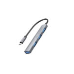 Adaptador HUB 4 en 1 USB C UNICO Gris