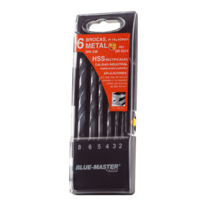 Estuche 6 brocas metal HSS BLUE MASTER DR9314