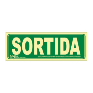 Señal Sortida 320x160 mm