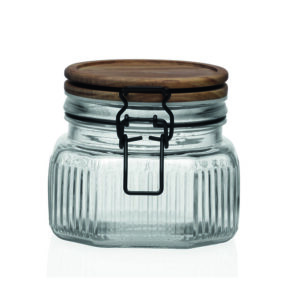 BOTE CON TAPA 600ML.ACACIA 11,3X12,1X9,8