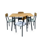Conjunto de mesa con 4 sillas VERSA Denali 70 × 75 × 110 cm