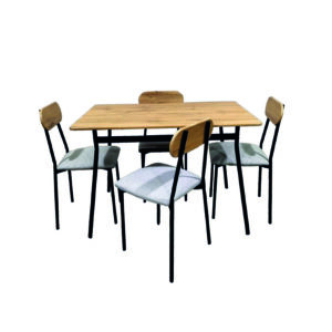 Conjunto de mesa con 4 sillas VERSA Denali 70 × 75 × 110 cm