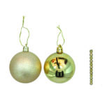 Juego 12 bolas Navidad ø 6 cm