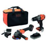 Kit taladro + amoladora batería BLACK&DECKER  BCK24E1SB-QW 18V