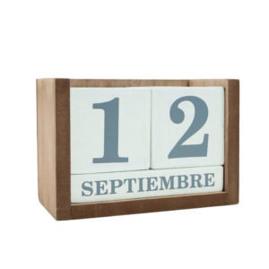 Calendario madera DCASA sobremesa