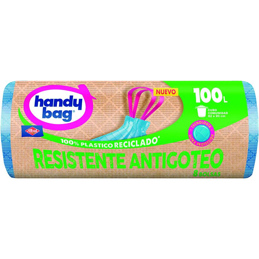BOLSAS BASURA 100L.COMUN.ANTIGOTEO.8 UN.