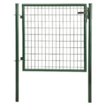 Puerta jardín metálica EHS Verde 1x1 m