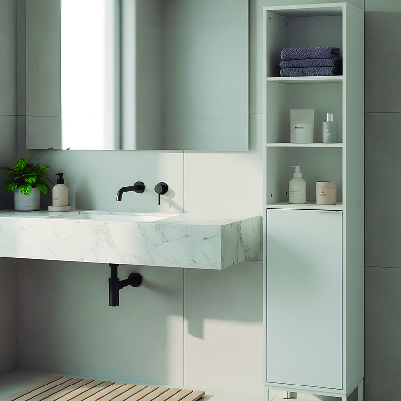 Estantería auxiliar lavabo serie MobleKit