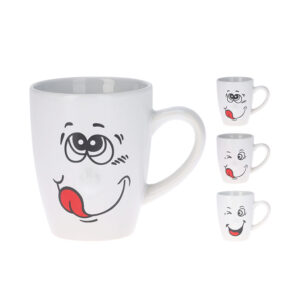 Tazón mug stoneware Smile surtido