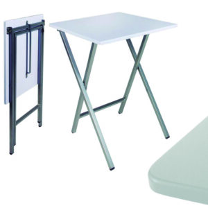 MESA PLEGABLE 48X48X65 CM.BLANCA