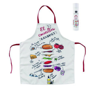 DELANTAL UNISEX RECETA BURGUER