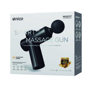 Pistola de masaje mini UNICO MG5117 4 cabezales
