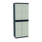 ARMARIO RESINA 70 CM. 4 ESTANTES NEGRO