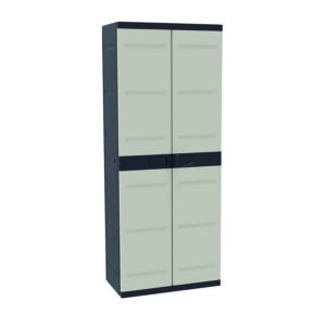 ARMARIO RESINA 70 CM. 4 ESTANTES NEGRO