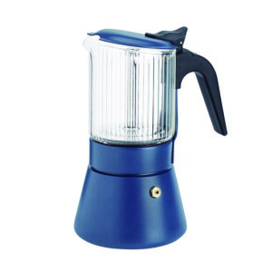 CAFETERA BOROSILICATO 9 TAZAS AZUL