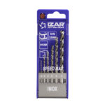 Estuche 6 brocas metal IZAR HSSE Inox DIN 338