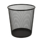 PAPELERA METAL REJILLA NEGRA 26.5/28CM