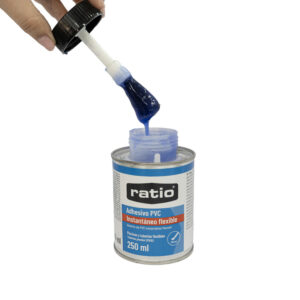 Adhesivo PVC RATIO instantáneo flexible 250 ml con pincel