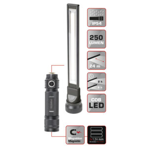 Linterna LED 2 en 1 RATIO WorkLight AL300 Duplo