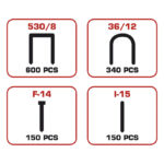 Pack de 1240 grapas surtidas 4 en 1 RATIO