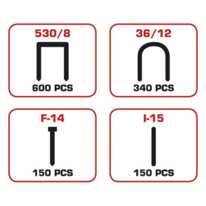 Pack de 1240 grapas surtidas 4 en 1 RATIO
