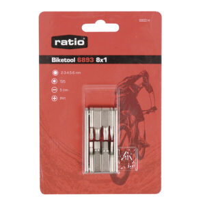 Juego de herramientas 8 en 1 para bicicletas RATIO Biketool 6893