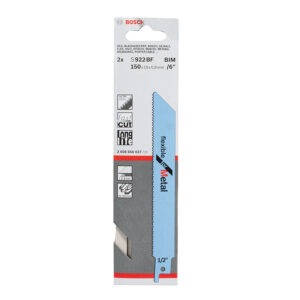 Set 2 sierras sable metal BOSCH S922BF corte chapa gruesa