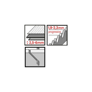 Set 3 sierras de calar metal RATIO ProSeries RT118B