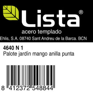 Palote jardín LISTA Nº5573 mango anilla 75 cm
