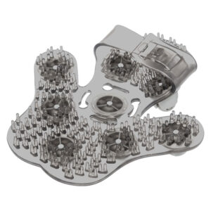 Guante masajeador bolas inox.