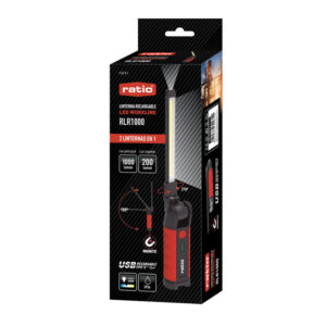 Linterna recargable LED COB RATIO Workline RLR 1000LM
