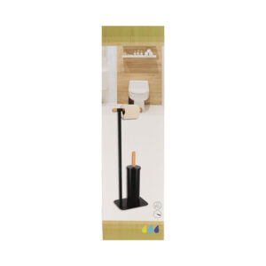 Portarrollos escobillero baño TENDANCE Serie Bambú