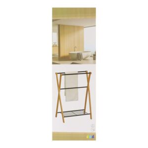 Toallero baño estante TENDANCE Serie Bambú