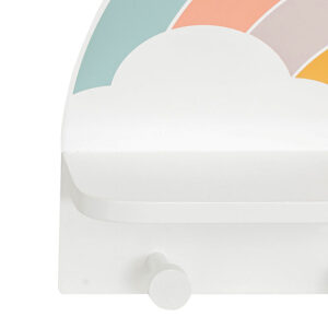 Percha estantería Rainbow 4 pomos