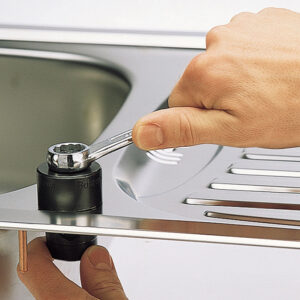Sierra de corona fregadero para chapa y acero inox WOLFCRAFT