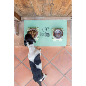 Alfombrilla comedero Pets Club verde