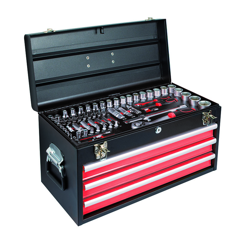 Caja de herramientas metálica RATIO 6992 143 piezas