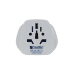 Adaptador de viaje TRAVELBLUE europeo con toma a tierra