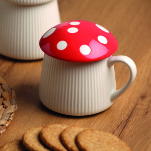 Taza tapa VERSA seta roja