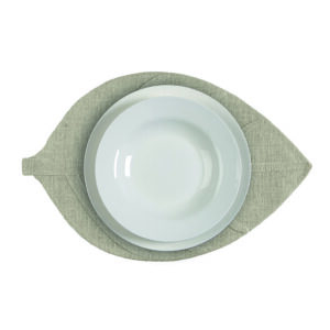 Mantel individual VERSA Hoja blanco roto