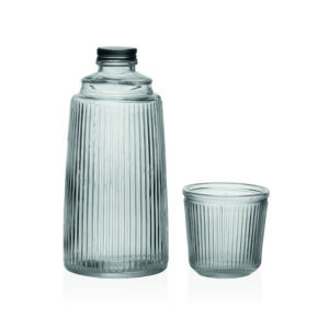Botella VERSA vaso cristal