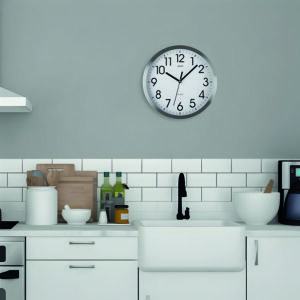 Reloj pared aluminio 30,5 cm