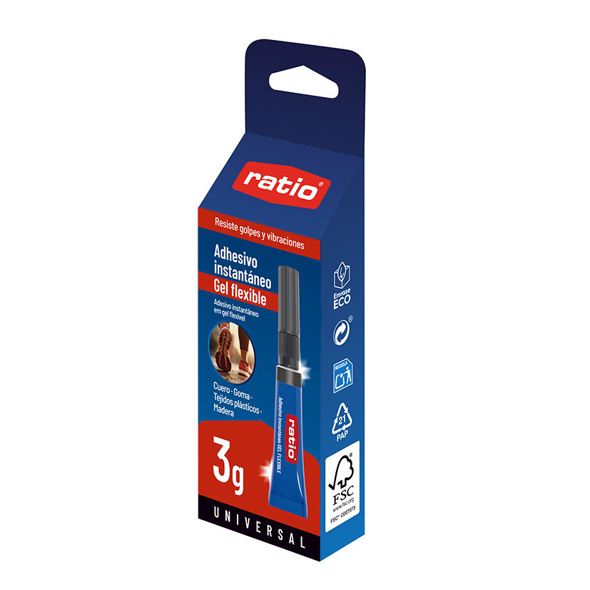ADHESIVO INSTANTANEO GEL FLEX. 3G RATIO