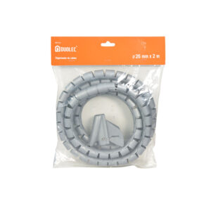 Organizador cables DUOLEC gris 2 m